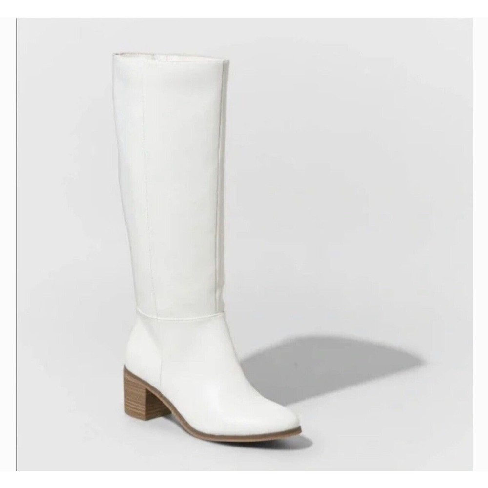 Universal Thread Women's Boots Brinley Tall Off White Size 11 NEW